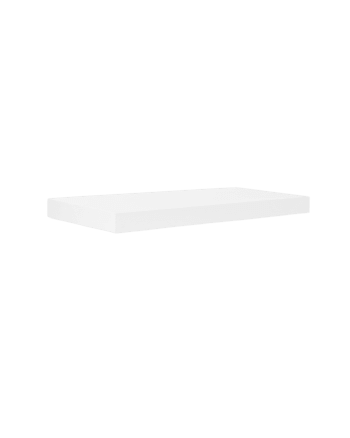 Hak - Mesita de noche de madera maciza flotante en tono blanco de 3,2x45cm