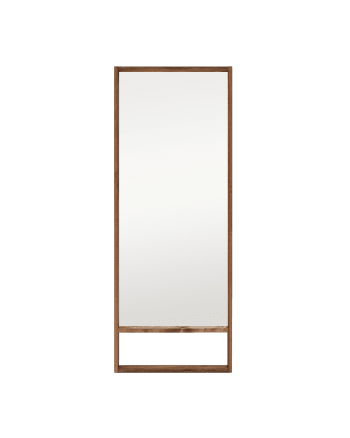 Walls ii - Espejo de madera maciza tono envejecido de 60x160cm