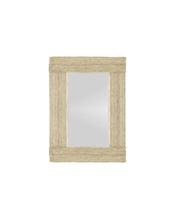 Frida - Espejo de esparto de 97x63cm