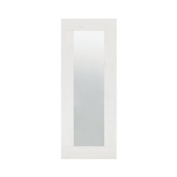 Izal - Espejo de madera maciza tono blanco de 65x165cm