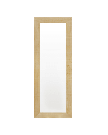 Pinal - Espejo de madera maciza tono natural de 56x156cm