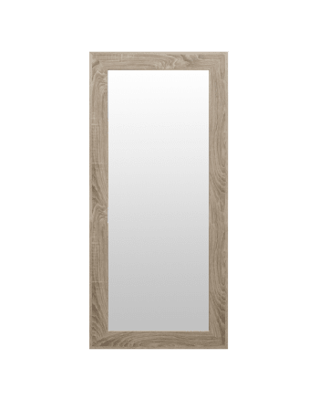 Nizo - Espejo de madera color gris de 70x150cm