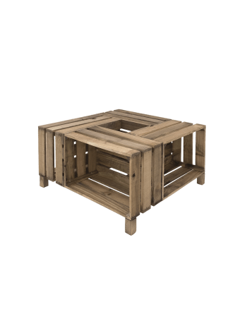 Boxes - Mesa de centro de madera envejecida