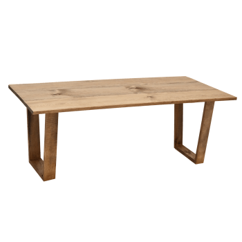 Oyane - Table basse en bois de pin vieilli