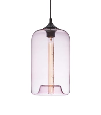 Soho - Suspension en verre rose d. 18 cm