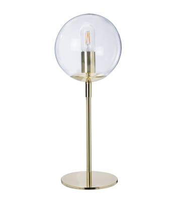 Globus - Lampe en verre transparent h.52 cm