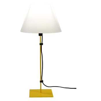 Acier - Lampe fil jaune