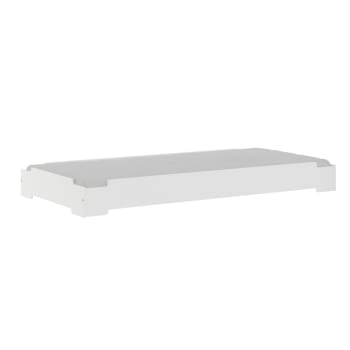 Stack - Lit empilable effet bois blanc 90x190 cm