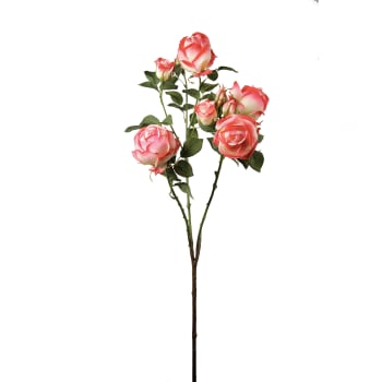Tige de roses artificielle rose H100