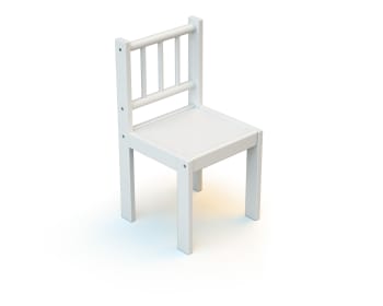 Chaise enfant en bois Blanc