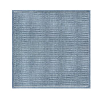 Tatami - Tappeto indoor & outdoor tinta unita blu 200x200 cm