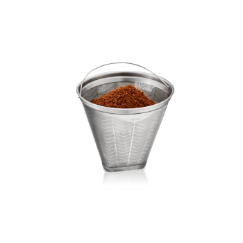 FLAVO - Filtre à café en acier inoxydable argent