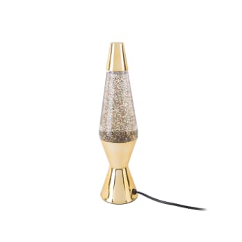 Glitter - Lampe à poser pailletées h. 37 cm doré