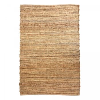 Nature 1 - Tapis en jute tissé à la main motif uni, beige 160x230