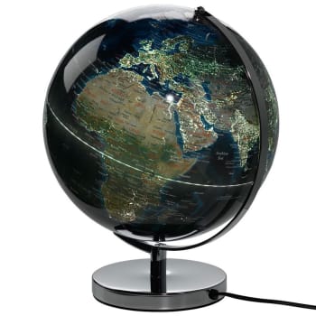 Globe terrestre lumineux plastique multicolore