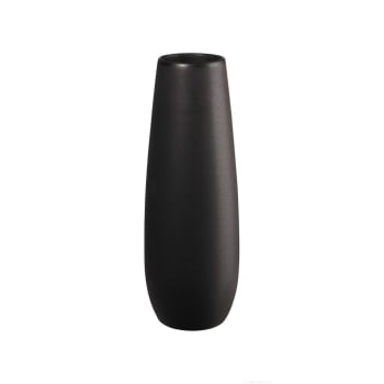 Ease - Vase haut en céramique noir H32,5cm