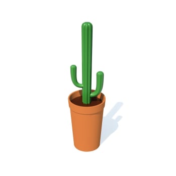 Cactus - Brosse wc cactus plastique orange