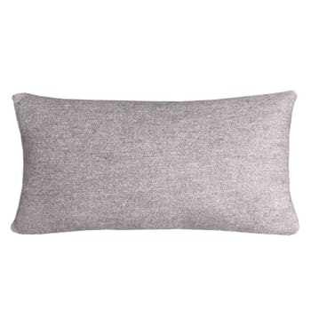 Cuscino rettangolare in lana riciclata grigio naturale 35x60