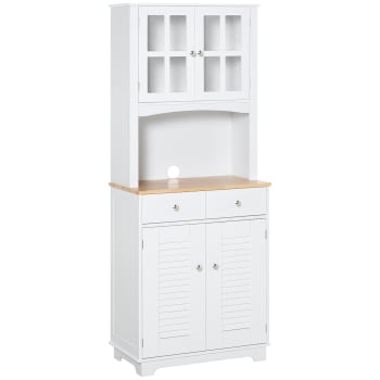 Mueble auxiliar de cocina color blanco 68 x 39.5 x 170 cm