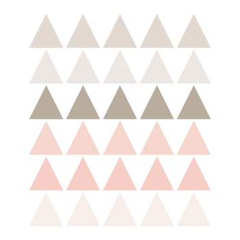 Triangles1 - Vinilos decorativos adhesivos triangulos polvo y tórtola