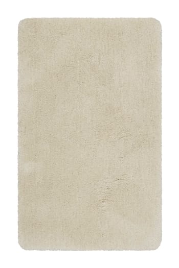 Tappetino Da Bagno Peluche Rotondo 90cm - Morbido Antiscivolo In Microfibra, Bianco - Foto 14