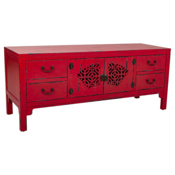 Mueble bajo Rojo 120x40x50h cm