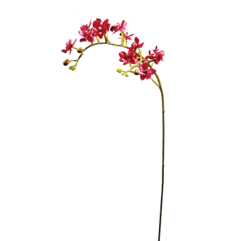 Tallo de orquídea artificial fucsia h57