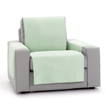 ROYALE - Funda cubre sillón protector liso 55 cm verde