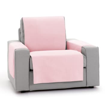 ROYALE - Funda cubre sillón protector liso 55 cm rosa