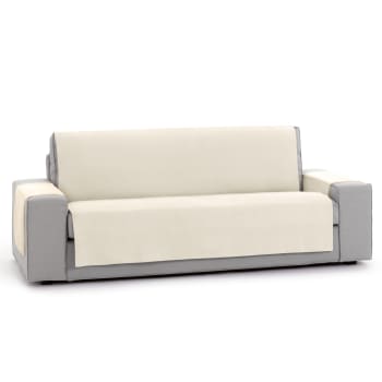 ROYALE - Funda cubre sofá protector liso 155 cm beige