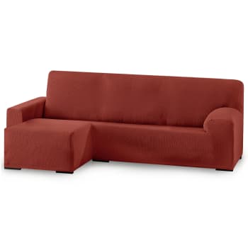 RUSTICA - Funda de sofá elástica  teja chaiselongue corto Izquierdo