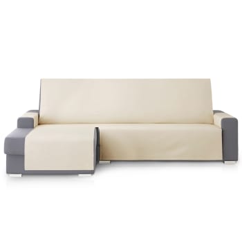 ROYALE - Protector cubre sofá chaiselongue izquierdo 240 beige