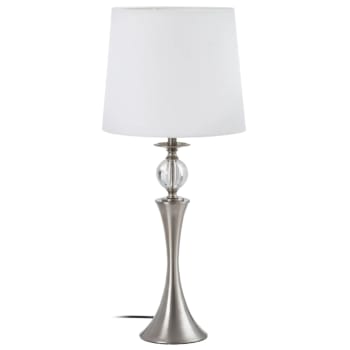Lampe de table en métal gris