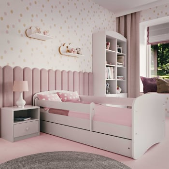 Cadre de lit pour enfants pour matelas 80x160 bois brun GIOIA