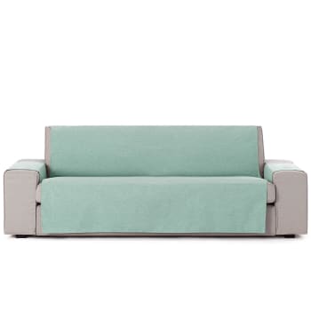 BRISA - Funda cubre sofá protector liso 155 cm verde