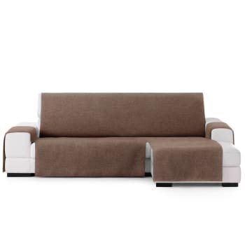 BRISA - Protector cubre sofá chaiselongue derecho 240  marrón