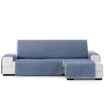 BRISA - Protector cubre sofá chaiselongue derecho 240  azul