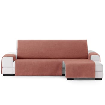 BRISA - Protector cubre sofá chaiselongue derecho 240  teja
