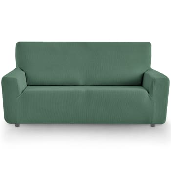 RUSTICA - Funda de sofá elástica adaptable negro 180 - 240 cm