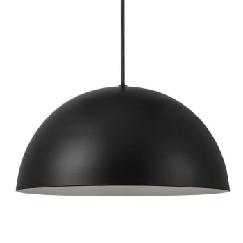 Ellen - Lámpara de techo negro forma de cúpula ø 40 cm y altura ajustable