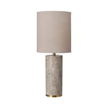Lampe à poser marbre h63cm beige