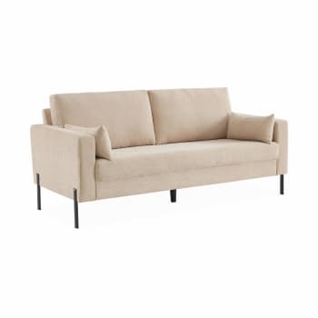 Bjorn - 3-Sitzer-Sofa mit Cordbezug, Beige