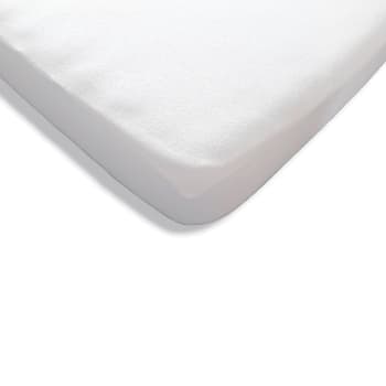 Alèse protège matelas imperméable en coton blanc 140x190 cm HYGIENA