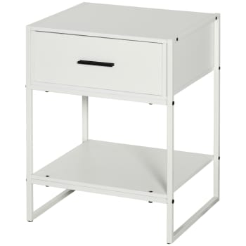 COSTWAY Comodino In Stile Industriale, Tavolino Da Salotto Con Anta E Cassetto Armadietto Con Ripiano Regolabile In Altezza Per Salone Camera Da Letto Bagno Marrone 52805892