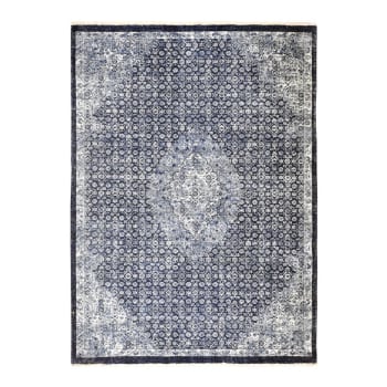 Persian - Tappeto extra morbido vintage medaglione blu 120x170