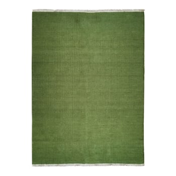 Tapis tissé en laine, jute et coton écru 140x200 LOUISA