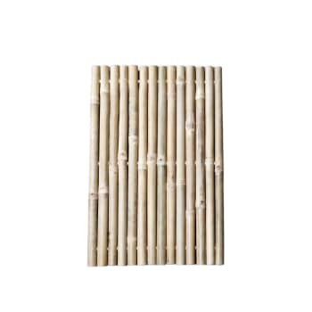 Taman - Alfombra de baño de bambú marrón claro