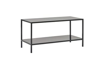 Fari - Table basse rectangulaire en acier noir