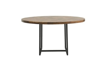Kant - Table de repas 8 places en bois marron