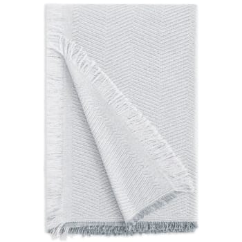ESPIGA - Plaid multiusos 85% algodón  gris claro 180x260 cm